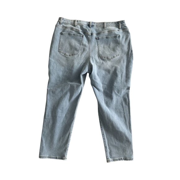 LANE BRYANT Mid Rise Boyfriend Fit Distressed Jeans Size 22 - Picture 6 of 10